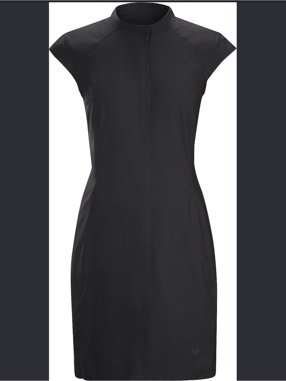 Arc'teryx Black Midi Cap-Sleeve Dress